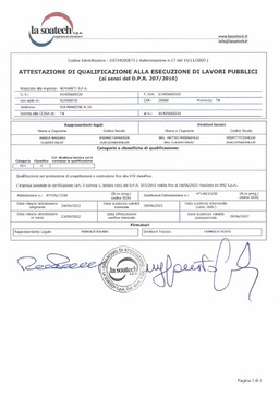 Attestazioni SOA